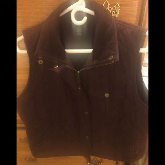 Ralph Lauren Burgundy Vest sz L - Picture 4 of 7